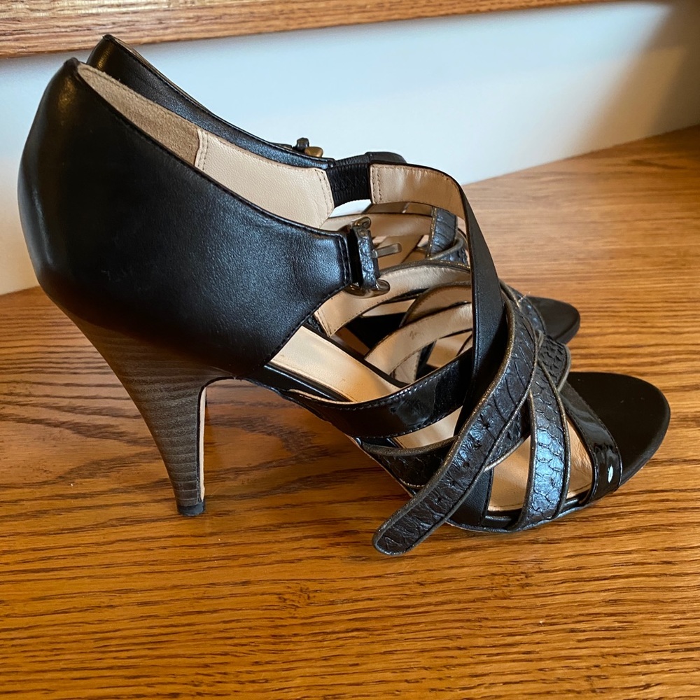 Coach Leather Strappy Sandals